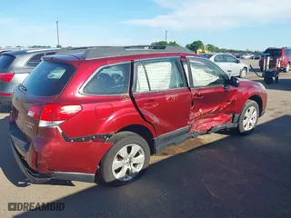 2012 Subaru Outback 2.5i with VIN 4S4BRBAC6C3300689, listed as a IAAI auction lot 39736745 with 204,744 mi miles. Bid and sale history available at carsss.com. Image 4.