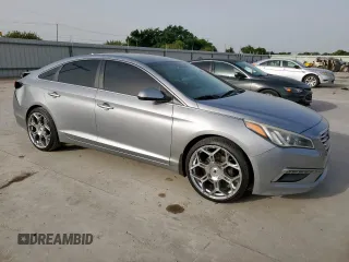 2015 Hyundai Sonata SE z VIN 5NPE24AF2FH191149, wystawiony jako Copart lot #56921245 z przebiegiem 210 177 mil mil oraz Szkoda całkowita • Salvage title. Historia ofert i sprzedaży dostępna na DreamBid. Obrazek 4.