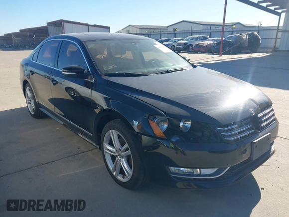 2014 Volkswagen Passat SEL Premium with VIN 1VWCS7A39EC080409, listed as a IAAI auction lot 40917278 with 140,783 mi miles. Bid and sale history available at carsss.com. Image 1.