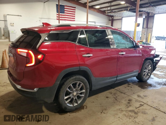 2024 GMC Terrain SLT with VIN 3GKALVEG8RL256700, listed as a Copart auction lot 58557105 with 11,982 mi miles and Salvage title. Bid and sale history available at DreamBid. Image 3.