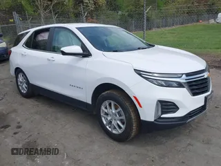 2022 Chevrolet Equinox LT z VIN 3GNAXJEV9NL132136, wystawiony jako IAAI lot #41976899 z przebiegiem 94 235 mil mil oraz . Historia ofert i sprzedaży dostępna na DreamBid. Obrazek 1.
