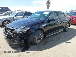 2020 Kia Optima Hybrid EX with VIN KNAGU4LE3L5037713, listed as a IAAI auction lot 42011066 with 93,335 mi miles. Bid and sale history available at carsss.com. Image 17.