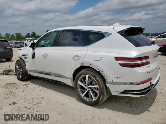 2025 Genesis GV80 Advanced with VIN KMUHBESB5SU261884, listed as a Copart auction lot 57504825 with 3,893 mi miles and Salvage title. Bid and sale history available at DreamBid. Image 2.