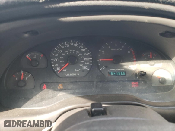 2000 Ford Mustang GT with VIN 1FAFP42X0YF221152, listed as a Copart auction lot 44628575 with 154,159 mi miles and Salvage Title. Bid and sale history available at carsss.com. Image 9.