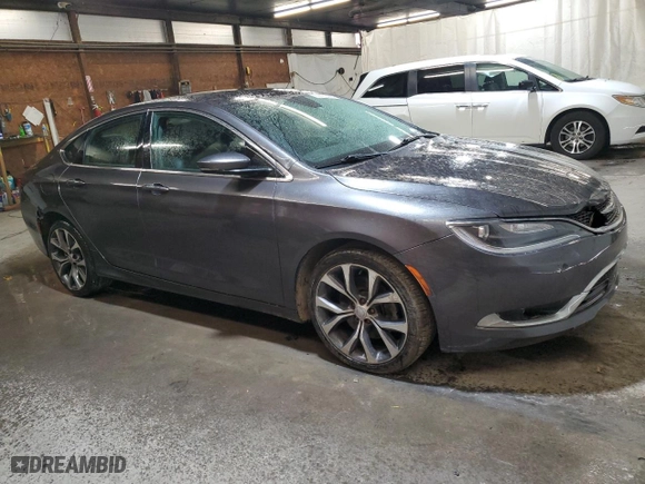 2015 Chrysler 200 C with VIN 1C3CCCEG3FN644278, listed as a Copart auction lot 50425775 with 148,035 mi miles and Salvage Title. Bid and sale history available at carsss.com. Image 4.