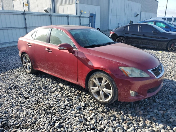 2010 Lexus IS 250 with VIN JTHBF5C26A5118591, listed as a Copart auction lot 51152045 with NaN miles and Salvage Title. Bid and sale history available at carsss.com. Image 4.