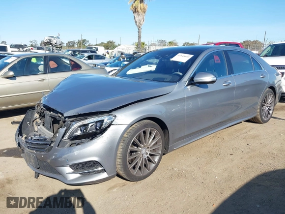 2015 Mercedes-Benz S-Class S 550 with VIN WDDUG8CB5FA072877, listed as a IAAI auction lot 41848660 with 91,532 mi miles. Bid and sale history available at carsss.com. Image 17.