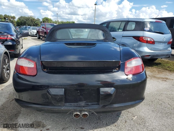 2008 Porsche Boxster with VIN WP0CA29878U710290, listed as a Copart auction lot 73870854 with 0 mi miles and Salvage Title. Bid and sale history available at carsss.com. Image 6.