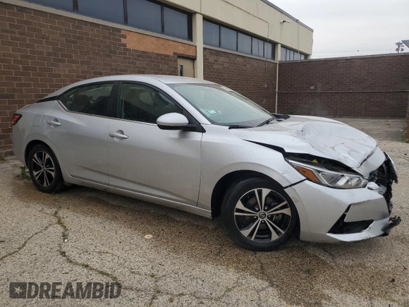 2021 Nissan Sentra SV with VIN 3N1AB8CV5MY304296, listed as a Copart auction lot 60737355 with 85,148 mi miles and Clean title. Bid and sale history available at DreamBid. Image 4.