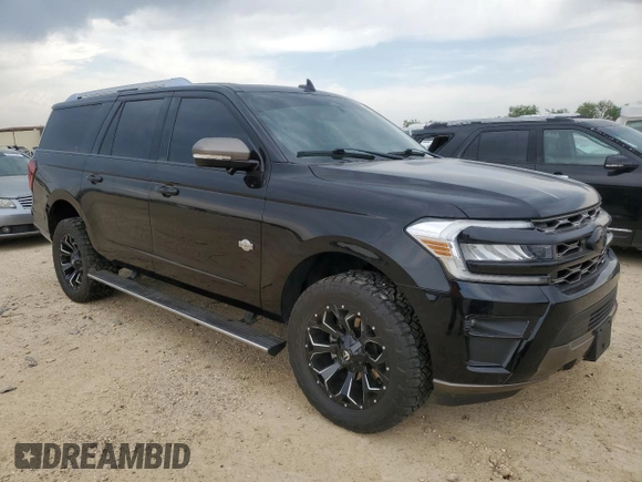 2023 Ford Expedition Max King Ranch z VIN 1FMJK1P85PEA13934, wystawiony jako Copart lot #54542605 z przebiegiem 46 310 mil mil oraz Szkoda całkowita • Salvage title. Historia ofert i sprzedaży dostępna na DreamBid. Obrazek 4.