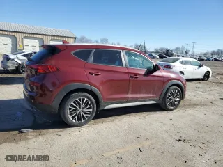 2019 Hyundai Tucson Night with VIN KM8J33AL5KU023383, listed as a Copart auction lot 43185825 with 121,915 mi miles and Clean Title. Bid and sale history available at carsss.com. Image 3.