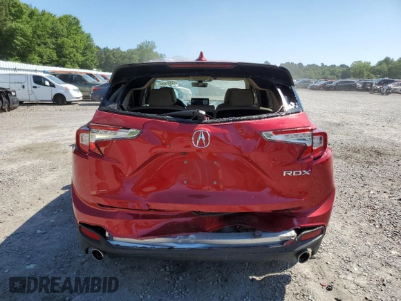 2021 Acura RDX w/Advance Package with VIN 5J8TC1H71ML012062, listed as a Copart auction lot 52085664 with 36,770 mi miles. Bid and sale history available at carsss.com. Image 6.
