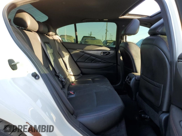 2019 Infiniti Q50 RED SPORT 400 with VIN JN1FV7AP9KM760409, listed as a Copart auction lot 77461464 with 96,589 mi miles and Salvage Title. Bid and sale history available at carsss.com. Image 10.