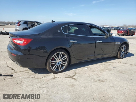 2018 Maserati Quattroporte S GranLusso z VIN ZAM56YPL6J1274054, wystawiony jako Copart lot #43738025 z przebiegiem 33 640 mil mil oraz Szkody całkowita. Historia ofert i sprzedaży dostępna na DreamBid. Obrazek 3.