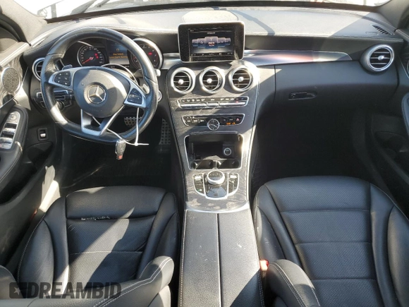 2017 Mercedes-Benz C 300 with VIN WDDWF4KB8HR214942, listed as a Copart auction lot 53439155 with 112,240 mi miles and Salvage Title. Bid and sale history available at carsss.com. Image 8.