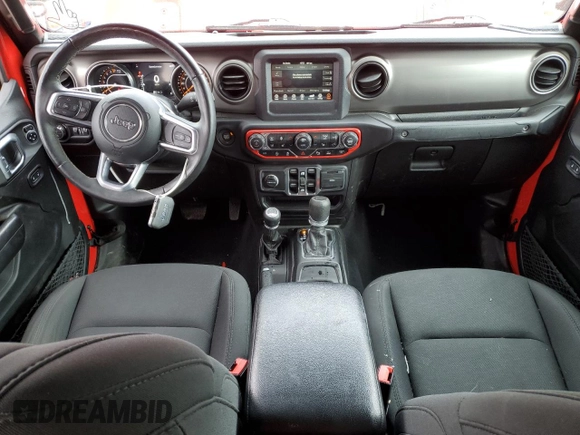 2020 Jeep Gladiator Sport S with VIN 1C6HJTAG0LL131338, listed as a Copart auction lot 50883235 with 50,547 mi miles and Salvage title. Bid and sale history available at DreamBid. Image 8.