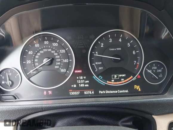 2013 BMW 3 Series 328i xDrive with VIN WBA3B3C50DJ698249, listed as a IAAI auction lot 42303923 with 130,527 mi miles and . Bid and sale history available at DreamBid. Image 7.
