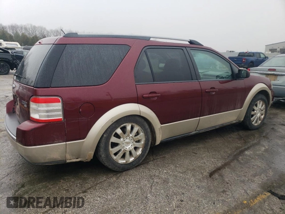 2008 Ford Taurus X Eddie Bauer z VIN 1FMDK08W68GA26217, wystawiony jako Copart lot #43721425 z przebiegiem 275 637 mil mil oraz Szkoda całkowita • Salvage title. Historia ofert i sprzedaży dostępna na DreamBid. Obrazek 3.