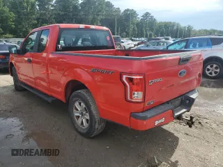 2015 Ford F-150 XL with VIN 1FTEX1CP5FKE13304, listed as a Copart auction lot 64386185 with 222,595 mi miles and Salvage title. Bid and sale history available at DreamBid. Image 2.