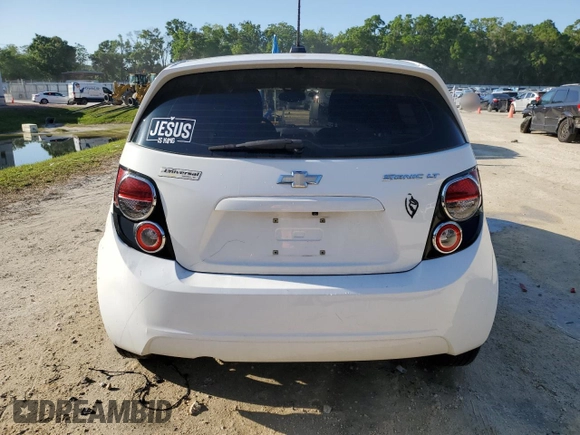 2016 Chevrolet Sonic LT with VIN 1G1JC6SH7G4168926, listed as a Copart auction lot 52443675 with 54,553 mi miles and Salvage Title. Bid and sale history available at carsss.com. Image 6.