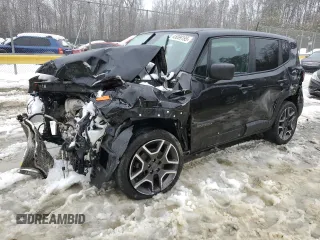 2021 Jeep Renegade Upland Edition with VIN ZACNJDAB7MPM23004, listed as a Copart auction lot 45099195 with 0 mi miles and Salvage Title. Bid and sale history available at carsss.com. Image 1.