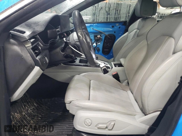2021 Audi A5 Sportback S line Premium Plus with VIN WAUFACF58MA002684, listed as a Copart auction lot 45910675 with 66,816 mi miles and Salvage Title. Bid and sale history available at carsss.com. Image 7.