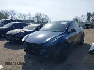 2022 Tesla Model Y Performance with VIN 7SAYGDEF7NF497076, listed as a IAAI auction lot 41759793 with 46,970 mi miles and . Bid and sale history available at DreamBid. Image 19.