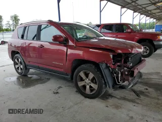 2017 Jeep Compass High Altitude with VIN 1C4NJDEB1HD109608, listed as a Copart auction lot 58195745 with 76,547 mi miles and Salvage title. Bid and sale history available at DreamBid. Image 4.