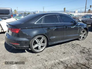 2017 Audi A3 Sedan Premium Plus with VIN WAUJ8GFF2H1029262, listed as a Copart auction lot 46554405 with 38,154 mi miles and Salvage Title. Bid and sale history available at carsss.com. Image 3.