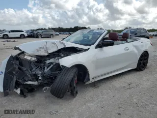 2025 BMW 4 Series 430i with VIN WBA33DB06SCS07578, listed as a Copart auction lot 43114995 with 5,169 mi miles and Salvage Title. Bid and sale history available at carsss.com. Image 1.