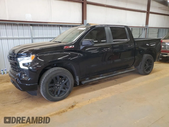 2023 Chevrolet Silverado 1500 RST with VIN 2GCUDEED3P1152321, listed as a Copart auction lot 47077775 with 43,626 mi miles and Salvage Title. Bid and sale history available at DreamBid. Image 1.