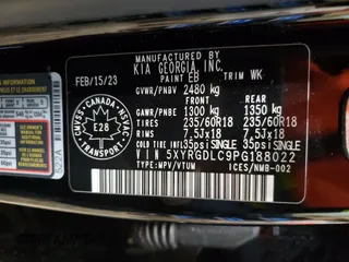 2023 Kia Sorento LX with VIN 5XYRGDLC9PG188022, listed as a Copart auction lot 86303214 with 39,071 mi miles and Salvage Title. Bid and sale history available at carsss.com. Image 13.