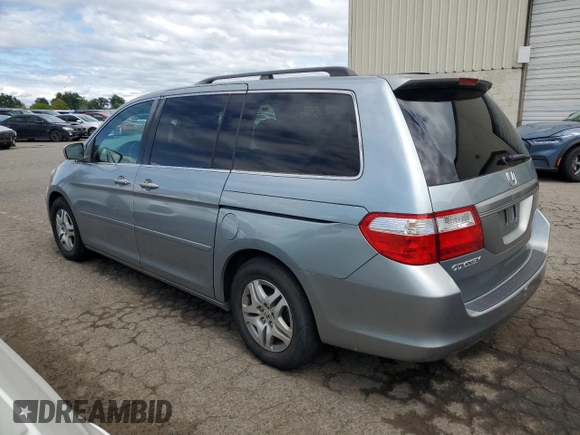 2006 Honda Odyssey EX-L z VIN 5FNRL38796B104224, wystawiony jako Copart lot #59049985 z przebiegiem 161 476 mil mil oraz Czysty tytuł • Clean title. Historia ofert i sprzedaży dostępna na DreamBid. Obrazek 2.