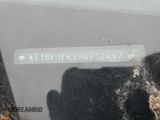2017 Toyota Camry XLE с VIN 4T1BF1FKXHU712487, выставлен на аукционе Copart как лот 61089685 с пробегом Не указан миль и Чистый • Clean title. История ставок и продаж доступна на DreamBid. Изображение 12.
