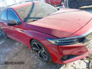 2022 Honda Accord Sedan Sport SE with VIN 1HGCV1F49NA016182, listed as a IAAI auction lot 41388525 with 44,764 mi miles. Bid and sale history available at carsss.com. Image 1.