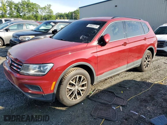 2019 Volkswagen Tiguan SE with VIN 3VV3B7AX9KM018445, listed as a Copart auction lot 55603775 with 96,994 mi miles and Clean Title. Bid and sale history available at DreamBid. Image 1.