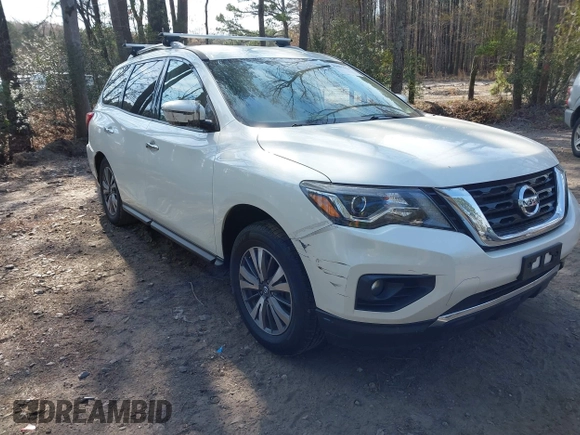 2018 Nissan Pathfinder SL with VIN 5N1DR2MN2JC613242, listed as a IAAI auction lot 41905624 with 126,529 mi miles. Bid and sale history available at carsss.com. Image 1.