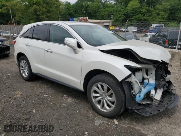 2016 Acura RDX Technology with VIN 5J8TB4H58GL003348, listed as a Copart auction lot 57286545 with 108,394 mi miles and Salvage title. Bid and sale history available at DreamBid. Image 4.