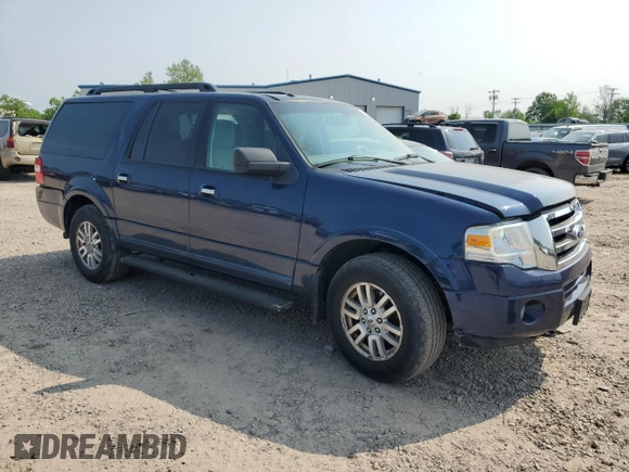 2011 Ford Expedition Max XLT with VIN 1FMJK1J56BEF30053, listed as a Copart auction lot 59541665 with 184,885 mi miles and Salvage title. Bid and sale history available at DreamBid. Image 4.
