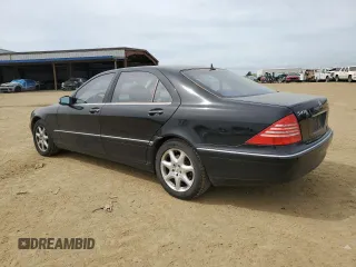 2005 Mercedes-Benz S-Class 4.3L with VIN WDBNG83J95A434518, listed as a Copart auction lot 48342505 with 0 mi miles and Salvage Title. Bid and sale history available at carsss.com. Image 2.