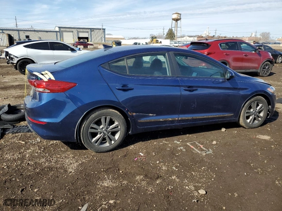 2017 Hyundai Elantra SE with VIN 5NPD84LF0HH185537, listed as a Copart auction lot 44783935 with 91,599 mi miles and Salvage Title. Bid and sale history available at carsss.com. Image 3.