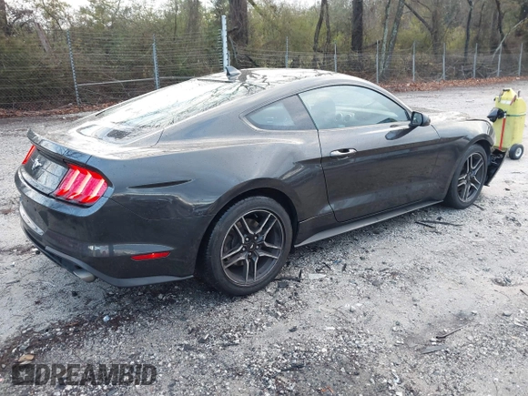 2023 Ford Mustang EcoBoost with VIN 1FA6P8TH8P5100212, listed as a IAAI auction lot 41253494 with 24,353 mi miles. Bid and sale history available at carsss.com. Image 4.