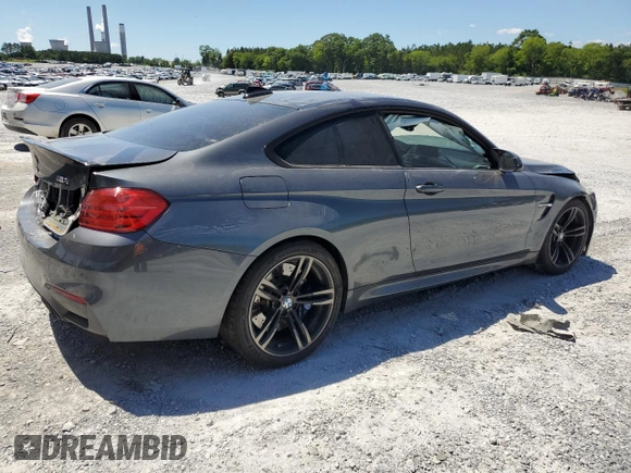 2016 BMW M4 with VIN WBS3R9C5XGK337135, listed as a Copart auction lot 56620874 with 56,833 mi miles and Salvage Title. Bid and sale history available at carsss.com. Image 3.