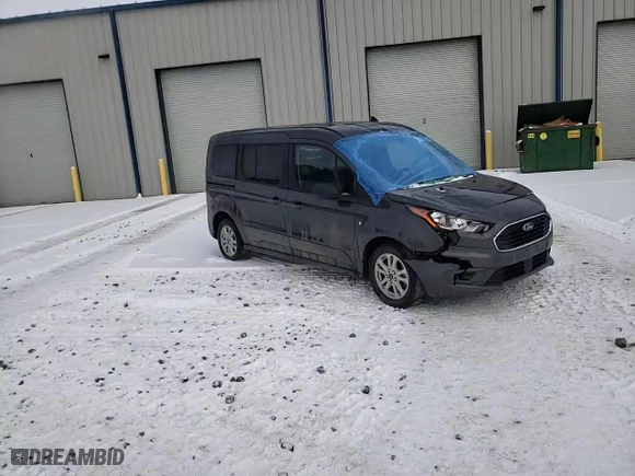2021 Ford Transit Connect Wagon XLT with VIN NM0GE9F27M1491399, listed as a Copart auction lot 43619855 with 77,389 mi miles and Salvage Title. Bid and sale history available at carsss.com. Image 11.