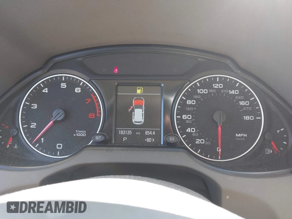2012 Audi Q5 Premium Plus with VIN WA1LFAFP5CA094827, listed as a IAAI auction lot 42707989 with 183,135 mi miles and . Bid and sale history available at DreamBid. Image 7.