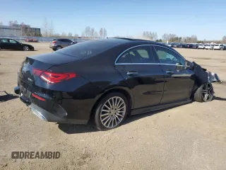 2020 Mercedes-Benz CLA 250 with VIN WDD5J4HB7LN068406, listed as a Copart auction lot 53327505 with 96,726 mi miles and Salvage title. Bid and sale history available at DreamBid. Image 3.