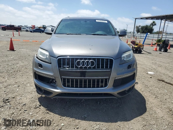 2011 Audi Q7 S line with VIN WA1DGAFE7BD007510, listed as a Copart auction lot 57494655 with 146,779 mi miles and Salvage title. Bid and sale history available at DreamBid. Image 5.