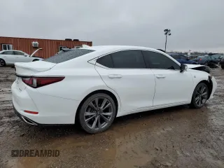 2021 Lexus ES with VIN 58AGZ1B17MU093330, listed as a Copart auction lot 87241474 with 31,355 mi miles and Salvage Title. Bid and sale history available at carsss.com. Image 3.