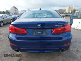 2019 BMW 5 Series 530e iPerformance with VIN WBAJA9C52KB398782, listed as a IAAI auction lot 41902660 with 37,857 mi miles. Bid and sale history available at carsss.com. Image 16.