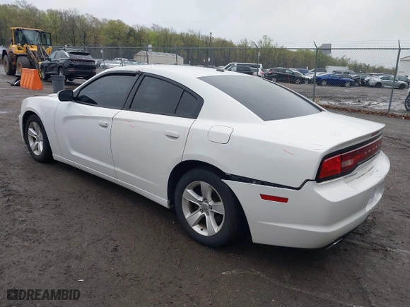 2012 Dodge Charger SE with VIN 2C3CDXBG0CH190147, listed as a IAAI auction lot 41975277 with 239,977 mi miles. Bid and sale history available at carsss.com. Image 3.